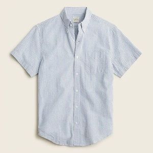 J. Crew NWT Seersucker S/S Shirt